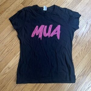 PORT & COMPANY black short sleeve “MUA” t-shirt size medium